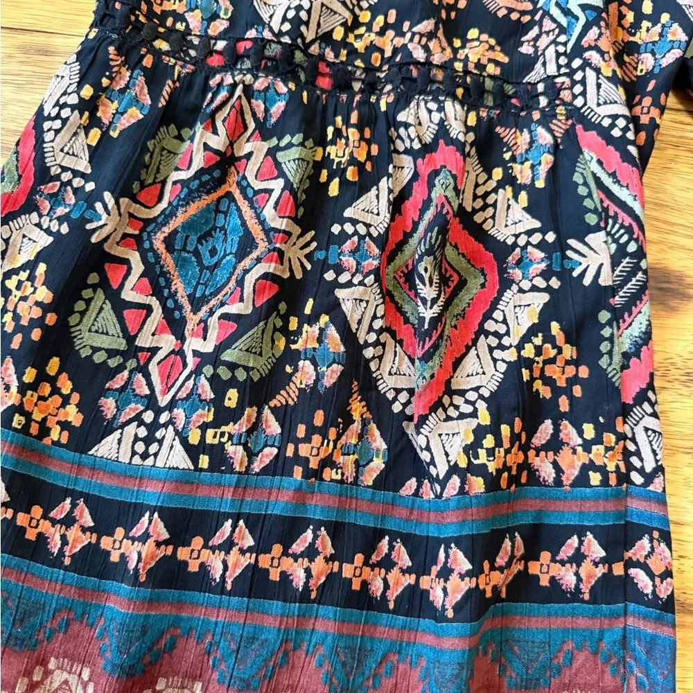 Nostalgia Multicolor Geometric Wide-Leg Pants ( Never Worn) - Picture 3 of 7